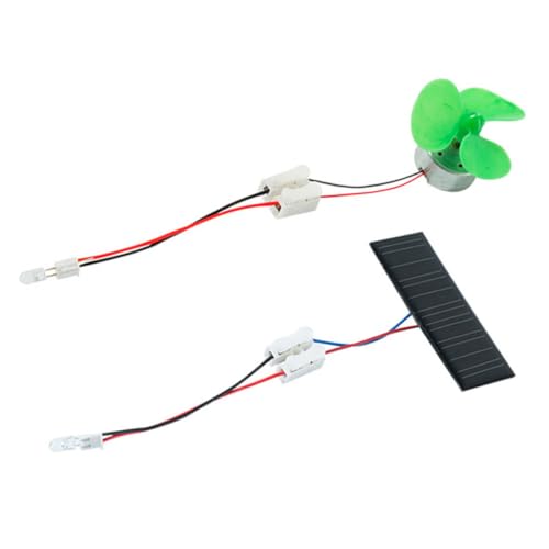 Vaguelly 1 Satz Experiment zur Stromerzeugung Klassiker Roboter Platz bastel Set für Handwerker Set für Handmontierter Windgenerator elektrische Lernsets Motor von Vaguelly