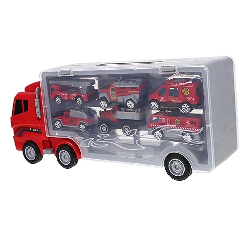 Vaguelly 1 Satz Feuerwehrspielzeug Set von Feuerwehr und Transportfahrzeugen aus Sicherem Material für Jungen und Mädchen für zu Kindergeburtstagen Feiertagen und Mehr Vaguelly 1 Satz Feuerwehrspielzeug Set von Feuerwehr und Transportfahrzeugen aus Sicherem Material für Jungen und Mädchen für zu Kindergeburtstagen Feiertagen und Mehr von Vaguelly