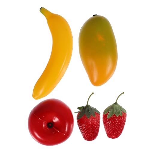Vaguelly 1 Satz Fruchtförmige Musikinstrumente Teiliges Früherziehungs Apfel Banane Mango Erdbeeren für Kleinkinder für Zuhause Kindergarten und Spielplatz von Vaguelly