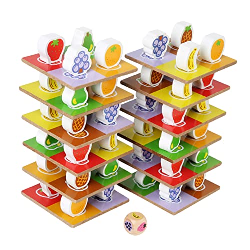Vaguelly 1satz Junge Mädchen Stapelspielzeug Aus Holz Ausgewogene Blockspielzeuge Für Frühes Lernen Umweltfreundliches Und Sicheres Stapelspiel Für Kleinkinder Fördert Geduld Und Vorstellungskraft von Vaguelly