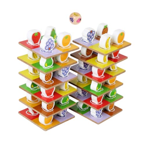 Vaguelly Kinder Lernspielzeug Jungen Und Mädchen Stapelblöcke Puzzle Spiele Balance Stapelspielzeug von Vaguelly