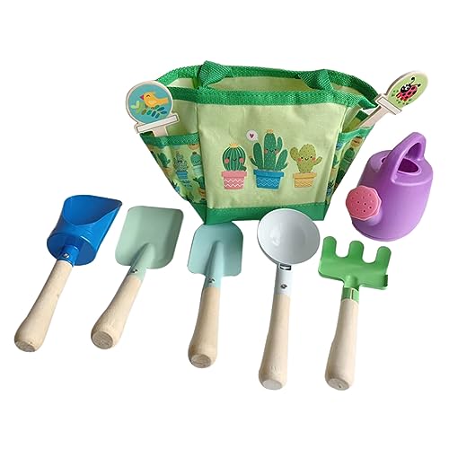 Vaguelly 1 Satz Gartengeräte-Set für gartengeräte gartengeräte für gartenset für Bildungsspielzeug Gartenarbeit auch für hölzern Green von Vaguelly