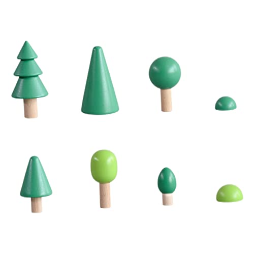 Vaguelly 1 Satz Gartenspielzeug für kinderspielzeug Kid Toys klumpstreu 3D-Uhr Lagerregalhalterung Inhaber Band Waldspielzeug aus Holz Green von Vaguelly
