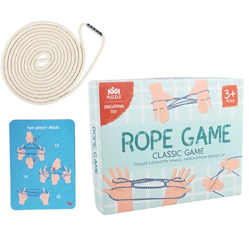 Vaguelly 1 Satz Geflochtenes Seil Fingerseilspiel Thread-Finger-Spiel Seil Fingerspielzeug Handspiel Seil Für Kooperative Spiele Chinesisches Webseil Bildungsspielzeug Hanfseil Beige Vaguelly 1 Satz Geflochtenes Seil Fingerseilspiel Thread-Finger-Spiel Seil Fingerspielzeug Handspiel Seil Für Kooperative Spiele Chinesisches Webseil Bildungsspielzeug Hanfseil Beige von Vaguelly