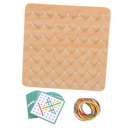 Vaguelly 1 Satz Geoboard aus Holz für Mathematische Bildung Kreatives Lernspielzeug für Geometrisches Formen Puzzle für Schule und Zuhause Vaguelly 1 Satz Geoboard aus Holz für Mathematische Bildung Kreatives Lernspielzeug für Geometrisches Formen Puzzle für Schule und Zuhause von Vaguelly