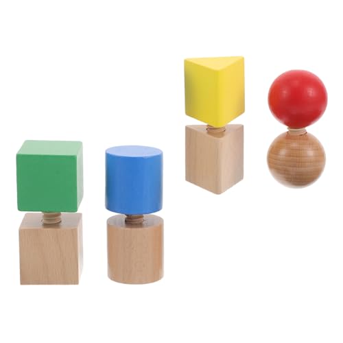 Vaguelly 1 Satz Geometrische Bausteine Schrauben Zur Entwicklung Motorischer Fähigkeiten Stamm Stielspielzeug Manipulationsspielzeug Für Jungen Und Mädchen Holz Vaguelly 1 Satz Geometrische Bausteine Schrauben Zur Entwicklung Motorischer Fähigkeiten Stamm Stielspielzeug Manipulationsspielzeug Für Jungen Und Mädchen Holz von Vaguelly