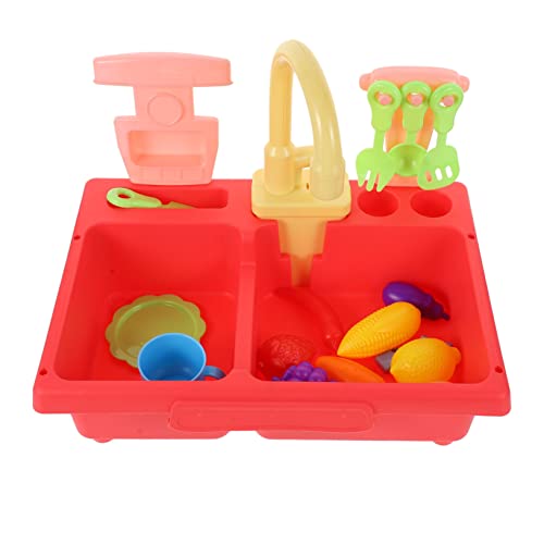 Vaguelly 1 Satz Geschirrspüler Wasserspielzeug Küchenspielzeug Spielküchenspüle Badespielzeug Für Babys Spielzeugnahrung Spielzeugwaschbecken Geschirr Abs Rot Vaguelly 1 Satz Geschirrspüler Wasserspielzeug Küchenspielzeug Spielküchenspüle Badespielzeug Für Babys Spielzeugnahrung Spielzeugwaschbecken Geschirr Abs Rot von Vaguelly