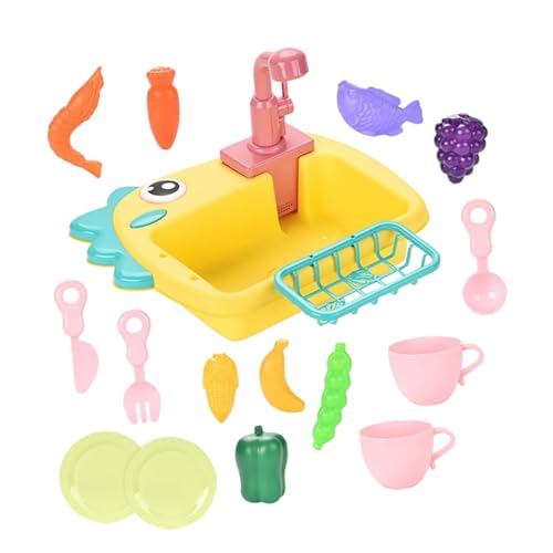Vaguelly 1 Satz Geschirrspüler wasserspielzeug kinderwasserspielzeuge spülmaschine spülschüssel Spielküchenspüle elektrische Spüle Rollenspiel Plastik Yellow Vaguelly 1 Satz Geschirrspüler wasserspielzeug kinderwasserspielzeuge spülmaschine spülschüssel Spielküchenspüle elektrische Spüle Rollenspiel Plastik Yellow von Vaguelly