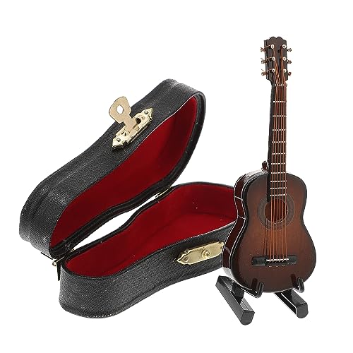 Vaguelly 1satz Miniatur Holz Gitarre Dekoration Gitarre Modell Mit Koffer Für Puppenhaus Und Wohnraum Einzigartiges Für Musikliebhaber Und Kreative Fotografie Vaguelly 1satz Miniatur Holz Gitarre Dekoration Gitarre Modell Mit Koffer Für Puppenhaus Und Wohnraum Einzigartiges Für Musikliebhaber Und Kreative Fotografie von Vaguelly
