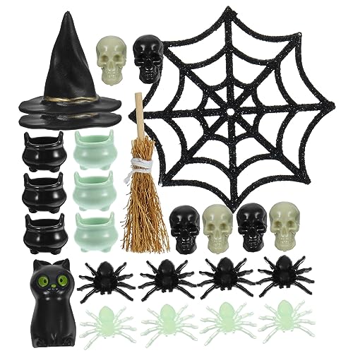 Vaguelly 1 Satz Halloween Miniaturfiguren Set Teiliges Set aus Kunststoff für Puppenhaus Dekorationen für Halloween Feiern und DIY Projekte und Vaguelly 1 Satz Halloween Miniaturfiguren Set Teiliges Set aus Kunststoff für Puppenhaus Dekorationen für Halloween Feiern und DIY Projekte und von Vaguelly