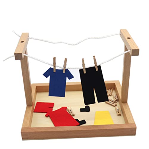 Vaguelly 1 Satz Holz Bunte Hängende Kleidung Spielzeug Früh Pädagogisches Spielzeug Kinder Vaguelly 1 Satz Holz Bunte Hängende Kleidung Spielzeug Früh Pädagogisches Spielzeug Kinder von Vaguelly