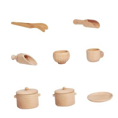 Vaguelly Pädagogisches Holzgeschirr-spielzeugset Geschirr Sensorische Werkzeuge Für Jungen Und Mädchen Vaguelly Pädagogisches Holzgeschirr-spielzeugset Geschirr Sensorische Werkzeuge Für Jungen Und Mädchen von Vaguelly
