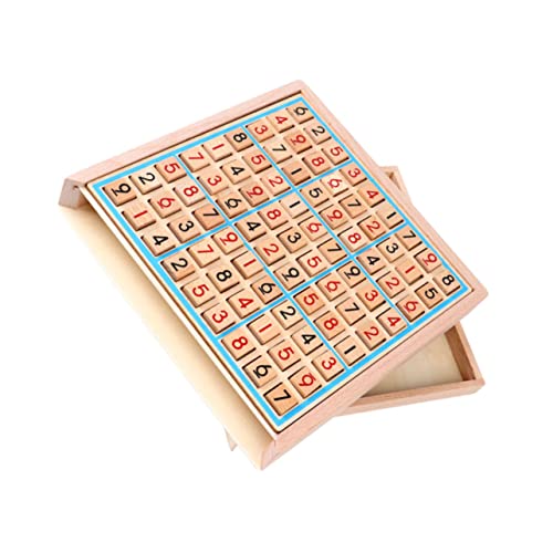 Vaguelly 1 Satz Holz Sudoku Arithmetikspiel für Sudoku Brettspiel Logischem und Kreativität für Frühe Bildung Partygeschenk von Vaguelly