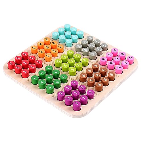 Vaguelly 1 Satz Holz Sudoku für Mathematisches Brettspiel Konzentration Pädagogisches Lernspielzeug mit Bunten Formen für Frühkindliche Entwicklung für Partys Vaguelly 1 Satz Holz Sudoku für Mathematisches Brettspiel Konzentration Pädagogisches Lernspielzeug mit Bunten Formen für Frühkindliche Entwicklung für Partys von Vaguelly