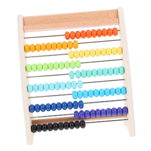 Vaguelly 1 Satz Holz-rechen-abakus-perlen, Frühpädagogisches Spielzeug, Bunter Arithmetik-abakus Vaguelly 1 Satz Holz-rechen-abakus-perlen, Frühpädagogisches Spielzeug, Bunter Arithmetik-abakus von Vaguelly
