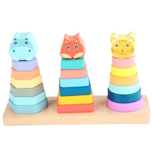 Vaguelly 1 Satz Holzblock interaktives stapelspielzeug Educational Toys -Spinnspielzeug für Neugeborene stapeln zum Stapeln von Ringen hölzern Vaguelly 1 Satz Holzblock interaktives stapelspielzeug Educational Toys -Spinnspielzeug für Neugeborene stapeln zum Stapeln von Ringen hölzern von Vaguelly