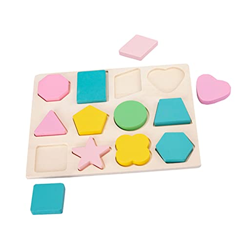 Vaguelly 1 Satz Holzpuzzle für Kleinkinder Geometrisches Formensortierspielzeug Pädagogisches zur Farberkennung für Jungen und Mädchen Motorikspielzeug für Frühes Lernen Vaguelly 1 Satz Holzpuzzle für Kleinkinder Geometrisches Formensortierspielzeug Pädagogisches zur Farberkennung für Jungen und Mädchen Motorikspielzeug für Frühes Lernen von Vaguelly