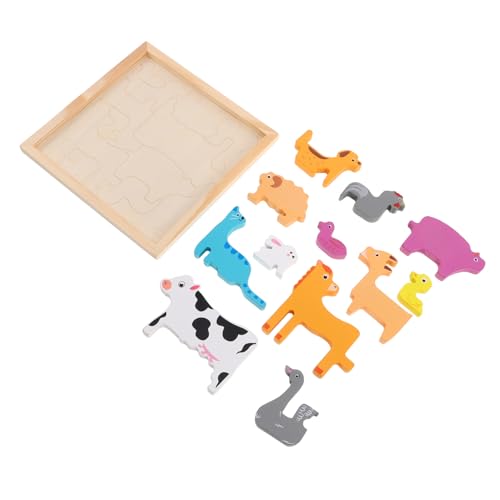 Vaguelly 1 Satz Holzpuzzle für Kleinkinder Kreatives Tierfarm Puzzle für Vorschulkinder Fördert Kognitive Fähigkeiten und Interaktives der Familie Vaguelly 1 Satz Holzpuzzle für Kleinkinder Kreatives Tierfarm Puzzle für Vorschulkinder Fördert Kognitive Fähigkeiten und Interaktives der Familie von Vaguelly