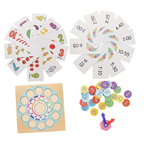 Vaguelly 1 Satz Holzpuzzle für Lernuhr mit Zahlen und Formen Pädagogisches Montessori für Kleinkinder Fördert Farben und Zahlenverständnis Langlebig und Sicher Vaguelly 1 Satz Holzpuzzle für Lernuhr mit Zahlen und Formen Pädagogisches Montessori für Kleinkinder Fördert Farben und Zahlenverständnis Langlebig und Sicher von Vaguelly