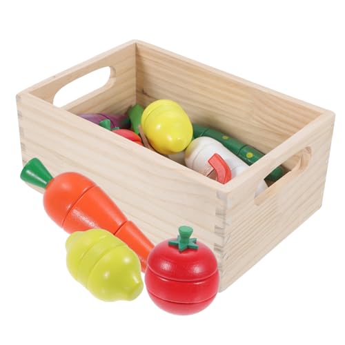 Vaguelly 1 Satz Holzspielzeug Set für Teiliges Schneidegemüse Montessori Rollenspiel Küche Zubehör Kreatives Lernspielzeug Vorstellungskraft und Sozialen Fähigkeiten Vaguelly 1 Satz Holzspielzeug Set für Teiliges Schneidegemüse Montessori Rollenspiel Küche Zubehör Kreatives Lernspielzeug Vorstellungskraft und Sozialen Fähigkeiten von Vaguelly