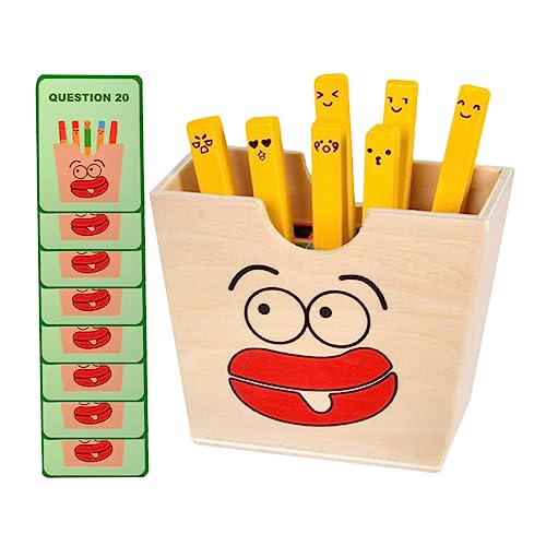 Vaguelly 1 Satz Holzspielzeug für Farbzuordnung Lernspielzeug für Frühe Erziehung mit Holzpommes für und Wahrnehmungstraining Sicher und Langlebig Vaguelly 1 Satz Holzspielzeug für Farbzuordnung Lernspielzeug für Frühe Erziehung mit Holzpommes für und Wahrnehmungstraining Sicher und Langlebig von Vaguelly