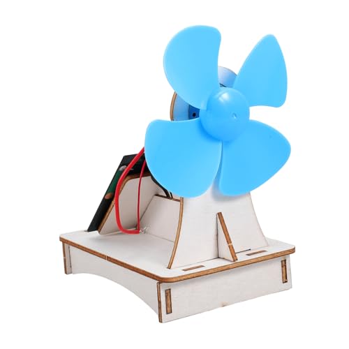 Vaguelly 1 Satz Holztechnologie -Tasche zusammengebaute Modelle DIY-Montageventilator Modell zusammenbauen Science Experiment Kit DIY-Fan-Spielzeugbausätze Abs von Vaguelly