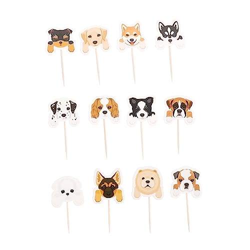 Vaguelly 1 Satz Hund Kucheneinsatz Kuchendeckel Mit Hundegesicht Haustierhund Cupcake-topper Mit Hundemotiven Dekoration Für Hundemottopartys Cupcake-topper Für Die Babyparty Papier 36st Vaguelly 1 Satz Hund Kucheneinsatz Kuchendeckel Mit Hundegesicht Haustierhund Cupcake-topper Mit Hundemotiven Dekoration Für Hundemottopartys Cupcake-topper Für Die Babyparty Papier 36st von Vaguelly
