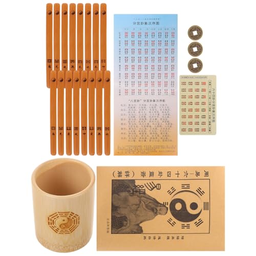 Vaguelly Chinesisches Wahrsagewerkzeug Telling Sticks Set Mit Topfbuch Vintage-Stil Spiel-Requisiten Vaguelly Chinesisches Wahrsagewerkzeug Telling Sticks Set Mit Topfbuch Vintage-Stil Spiel-Requisiten von Vaguelly