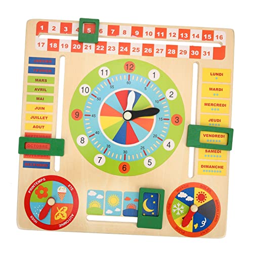 Vaguelly 1 Satz Kalender Uhr Holzspielzeug für Kleinkinder Lernen holzspielzeug kinderuhr Multifunktionaler Kleinkinderkalender aus Holz Lernspielzeug für Kleinkinder Spielzeuguhr Vaguelly 1 Satz Kalender Uhr Holzspielzeug für Kleinkinder Lernen holzspielzeug kinderuhr Multifunktionaler Kleinkinderkalender aus Holz Lernspielzeug für Kleinkinder Spielzeuguhr von Vaguelly