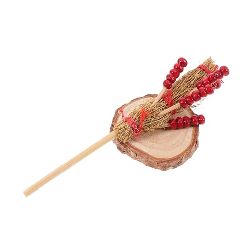 Vaguelly 1 Satz Kandiertes Haws-Modell Holz holzspielzeug Dollhouse zubehör künstliche früchte Mini Hausmannskost winzige kandierte Kerne Essen Puppenhaus hölzern von Vaguelly