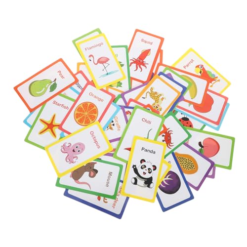 Vaguelly Ddler Lernspielzeug 1 Satz Lernkarten Mit Englischem Alphabet Lernspielzeug Für Jungen Und Mädchen Spiele Zur Kognitiven Entwicklung von Vaguelly