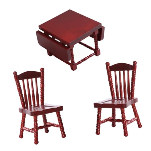 Vaguelly 1 Set Mini Tisch Stuhl Set Jungen Und Mädchen Spielen Spielzeug Puppenhaus Möbel Set von Vaguelly