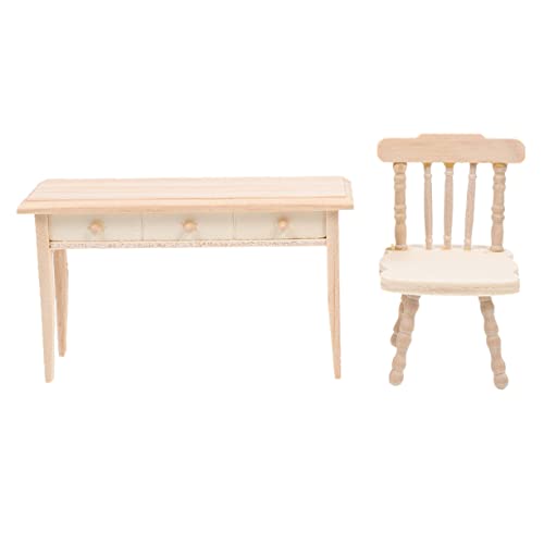 Vaguelly 1 Satz Kleiner Puppenhaustisch und Stuhl Dekoration Schlafzimmer Bedroom Decor Spielzeugmöbel Handgefertigte Miniaturmöbel Mini- Schreibtisch aus Holz Mini House Accessory Vaguelly 1 Satz Kleiner Puppenhaustisch und Stuhl Dekoration Schlafzimmer Bedroom Decor Spielzeugmöbel Handgefertigte Miniaturmöbel Mini- Schreibtisch aus Holz Mini House Accessory von Vaguelly