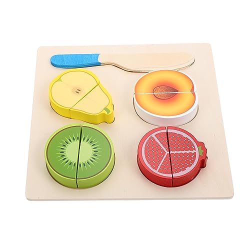 Vaguelly Pädagogisches 3D-obstpuzzle Spielzeug Für Kinder Schneideset Für Frühes Lernen von Vaguelly