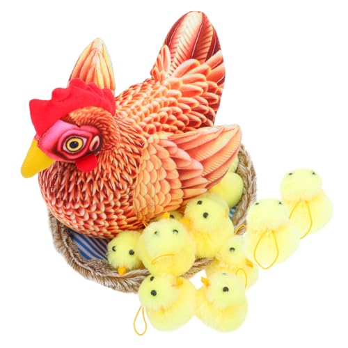 Vaguelly 1 Satz Küken Plüschtier Henne-Küken-Dekoration Plüschgefüllte Tiere Kuscheltier osterplüschtiere kreative Kükenverzierung neuartiges Kükendekor kurzer Plüsch Colorful Vaguelly 1 Satz Küken Plüschtier Henne-Küken-Dekoration Plüschgefüllte Tiere Kuscheltier osterplüschtiere kreative Kükenverzierung neuartiges Kükendekor kurzer Plüsch Colorful von Vaguelly