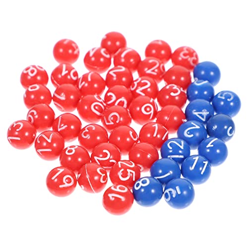 Vaguelly 1 Satz - -Kugeln Kleine Nummerierte Kugeln Bälle Zur Unterhaltung Rote Und Blaue Nummerierte Kleine Kugeln Aktivitätsbälle Verlosung Von Bällen Bälle Für Plastik von Vaguelly