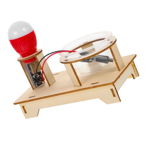 Vaguelly 1 Satz Lehrmittel für experimentelle Technologie Wissenschafts-Kit Windmühlen-Generator-Bausatz Physik experimentierkasten Circuit Physik-Wissenschafts-Experimentierset Holz von Vaguelly
