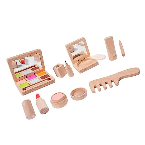 Vaguelly 1 Satz Make-up-Spielset für kinderschminken Set schminkset -Beauty-Set Holzschminkset Make-up- aus Holz Kindergeburtstagsgeschenk für Mädchen hölzern Vaguelly 1 Satz Make-up-Spielset für kinderschminken Set schminkset -Beauty-Set Holzschminkset Make-up- aus Holz Kindergeburtstagsgeschenk für Mädchen hölzern von Vaguelly