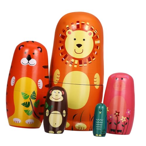 Vaguelly 1 Satz Matroschka Russische Puppe Nistpuppen Matryoshka -Puppe Handgemachte Tierpuppen Russische Nistpuppe Weihnachtspuppen Für Tierische Nistpuppe Nistspielzeug Lotusbaum Vaguelly 1 Satz Matroschka Russische Puppe Nistpuppen Matryoshka -Puppe Handgemachte Tierpuppen Russische Nistpuppe Weihnachtspuppen Für Tierische Nistpuppe Nistspielzeug Lotusbaum von Vaguelly