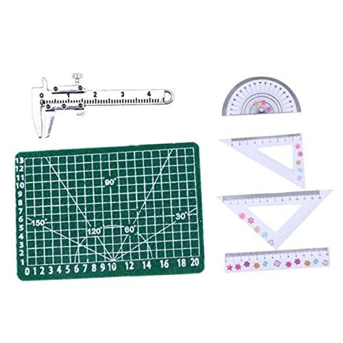 Vaguelly 1 Satz Metall Mini Lineal und Matte Puppenhaus Zubehör Kreative Deko für Mini Häuser von Vaguelly