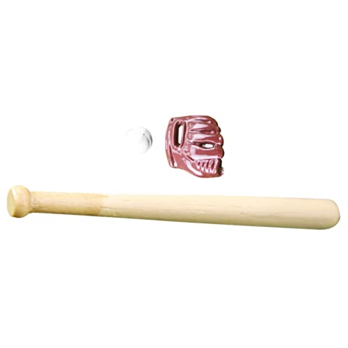Vaguelly 1 Satz Mini Baseball Bats Handschuhe und Ball Miniatur Baseball für Puppenhaus Zubehör Kreative Spielzeugdekoration für Sammler Vaguelly 1 Satz Mini Baseball Bats Handschuhe und Ball Miniatur Baseball für Puppenhaus Zubehör Kreative Spielzeugdekoration für Sammler von Vaguelly