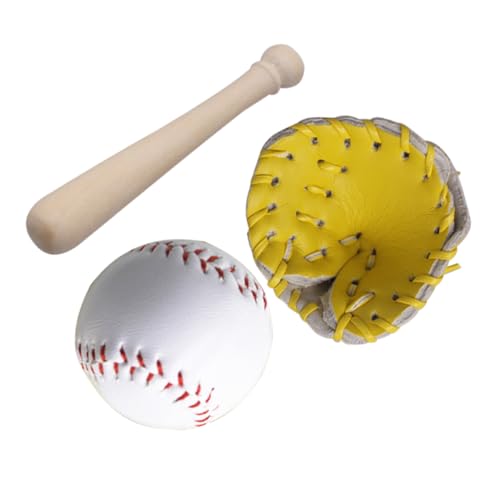 Vaguelly 1 Satz Mini-Baseballsimulation Zubehör Puppe Handschuhe Szene Holz baseballschläger sportgeräte für Mini-Baseballschläger- sportliche Miniaturen Kiefernholz Vaguelly 1 Satz Mini-Baseballsimulation Zubehör Puppe Handschuhe Szene Holz baseballschläger sportgeräte für Mini-Baseballschläger- sportliche Miniaturen Kiefernholz von Vaguelly