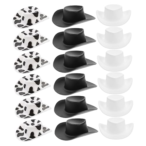 Vaguelly 30 Stück Mini-Hut-spielzeugpuppenhüte Western-mini-hüte Für Puppen Dekoratives Miniatur-hüte-Set von Vaguelly
