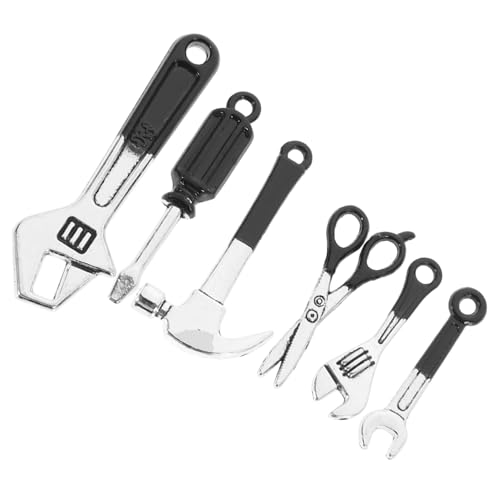 Vaguelly 1 Satz Mini Hammerschlüssel klein Miniaturen Puppenhauszubehör realistisch Gebäude Mini-Werkzeuge für Mini- Mini-, Miniatur-Werkzeuge, Mini-Sachen Eisen Black Vaguelly 1 Satz Mini Hammerschlüssel klein Miniaturen Puppenhauszubehör realistisch Gebäude Mini-Werkzeuge für Mini- Mini-, Miniatur-Werkzeuge, Mini-Sachen Eisen Black von Vaguelly