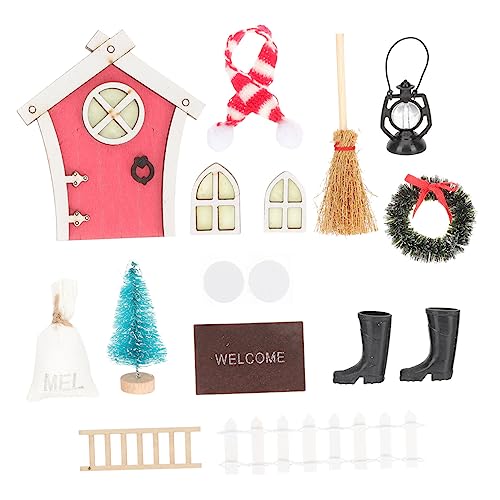 Vaguelly 1 Satz Mini-Hausdekoration Puppenhaus Weihnachtsdekoration Miniatur-Weihnachtsbaum Weihnachts mini mini Mini- -Weihnachtszubehör Kinderspielzeug von Vaguelly