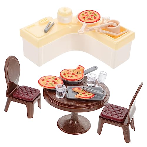 Vaguelly Puppenhaus-möbelset – 1 Set Miniaturküche Für Kinder – Lernspielzeug – Zubehör Für Kinder von Vaguelly