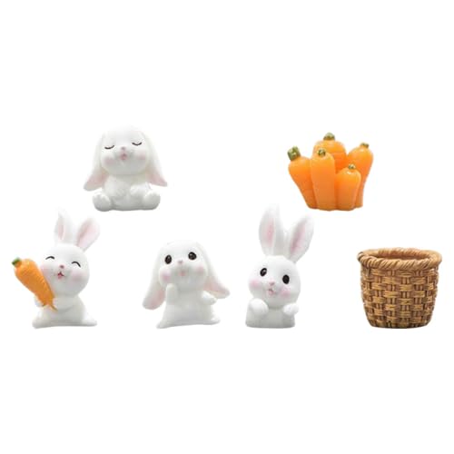 Vaguelly 1 Satz Mini-Kaninchen-Statue Cupcake-Topper mit Hasen tierische Hasenfiguren Mooshasenstatue Hasen deko Kaninchen deko Miniaturstatuen für den Tisch Mikro-Landschaftsharzhase Vaguelly 1 Satz Mini-Kaninchen-Statue Cupcake-Topper mit Hasen tierische Hasenfiguren Mooshasenstatue Hasen deko Kaninchen deko Miniaturstatuen für den Tisch Mikro-Landschaftsharzhase von Vaguelly