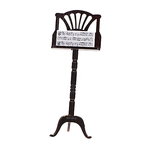 Vaguelly 1 Satz Mini-Musikinstrumentenmodell Mini-Essen kleine Musikinstrumente Kinderzimmer Dekoration Musikständer Miniaturhausdekore für Miniaturhaus-Musikständer Holz von Vaguelly