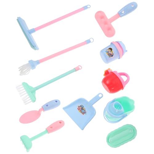 Vaguelly Spielhausspielzeug Für Kinder – Mini-Set Besen Moppspielzeug – Abs-Material Sicher Für Kompaktes Design von Vaguelly