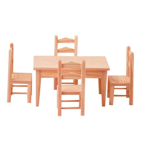 Vaguelly 1 Satz Mini-Tisch Und Stuhl-Set Mini-puppenmöbel Miniatur Süßes Zimmerdekor Spielzeughaus Mini-puppenhausmöbel Mini- Kleines Heimset Mini-hausversorgung Hölzern Vaguelly 1 Satz Mini-Tisch Und Stuhl-Set Mini-puppenmöbel Miniatur Süßes Zimmerdekor Spielzeughaus Mini-puppenhausmöbel Mini- Kleines Heimset Mini-hausversorgung Hölzern von Vaguelly